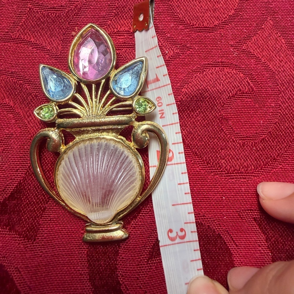 1980 Rhinestones Brooch - Picture 3 of 3